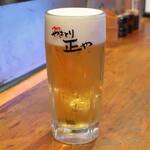 やきとり 正や - 熟撰生ビール
