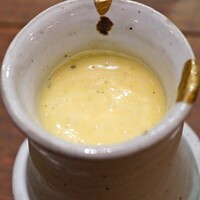 セルサルサーレ - 焼き玉蜀黍のすり流し（ポタージュ）