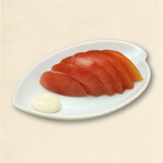 쿠시카츠 타나카 츠다카차야점 - 차가운 토마토