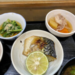 ささら - サバ塩焼き 肉じゃが