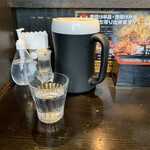 つけ麺屋しずく - 感染対策もokです♪