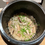おおたに - 鯛、松茸の炊き込みご飯　三つ葉