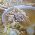 宝来亭 - タンタン麺(卵の中に挽肉)