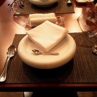 芦屋フレンチ北じま - 最初はこんな感じ☆グラスが傾けられて置かれていますｗ
