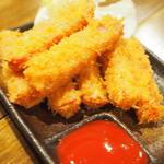 卓 - つまみハムカツその２