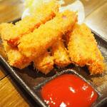 卓 - つまみハムカツその１