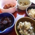 京つけもの　もり - 料理写真:味すぐき･古都ほたる･うり茶漬･おむすび壬生菜･黒ごま沢庵