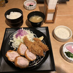 とんかつKYK 神戸店 - 牡蠣フライとヘレとんかつ膳