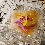 赤坂 金舌 - 焼き茄子と生湯葉
