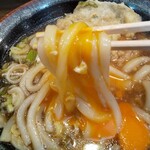 ガリレオ 八兵衛 - 釜玉風で食べる