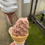 やまびこ茶屋 - ソフトクリーム(チョコレート)