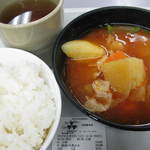 Meitoku Kan Shokudou - 豚肉トマト煮込み ２８６円