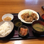 hakatamotsunabeyamaya - 唐揚げ定食1300円