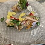 海鮮フランス料理 周 - 地鶏の前菜