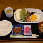 あすか - 日替わりランチ　味噌ハンバーグ定食