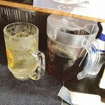 立ち飲み BEBE - メガハイボーとお茶のピッチャーを間違えて握るおんな