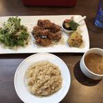 レインボーバードランデヴー - 本日のプレート（ソイミート唐揚げ）１２００円（税込）