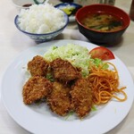 グリルキムラ - もち豚ヘレカツ定食(800円)