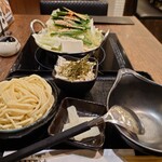 Hakata Motsunabe Ooyama - もつ鍋定食 みそ味(ちゃんぽん麺)