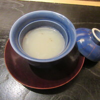 汐見 - 先付けの「蕎麦湯」