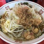 ラーメン二郎 - 再訪問 2021/10 小ラーメン(麺少なめ) 「ニンニクアブラ」(700円)