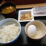 なか卯 - 納豆朝食ごはん小盛 290円