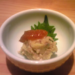 蕎麦 案山子 - 鯵のポテトサラダ