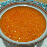 肉割烹 岡田前 - 松茸と牛コンソメのフラン＋いくら