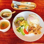 三丁町 ぼんくら - ガパオライスとグリーンカレー❤︎