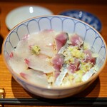 京すし - さばとかんぱちのはーふ丼