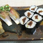 玄海鮨 - 追加  サバ×２ カンピョウ巻（ワサビ入り）