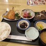 浜焼き海鮮居酒屋 大庄水産 - 漁師のガッツリ満腹セット 1200円