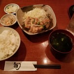 Umisen Yama Sen - 若鶏のみぞれ煮定食。