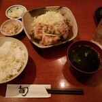 海鮮山鮮 - 若鶏のみぞれ煮定食。