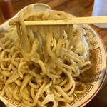 ラーメンジャイアン - 太麺でーす　硬めの茹であげでーす