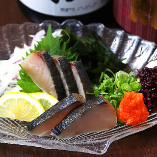 岡山料理人氣No.1“腌馬鮫魚”