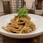 創作麺工房 鳴龍 - 「メンマ揚げジャコ和え」300円