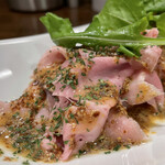 創作麺工房 鳴龍 - 「うす切りチャーシュー（マスタードソース）」450円