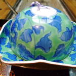 渓山亭 - 強肴、信州プレミアム牛肉ステーキの器 (2012/10 訪問) 
      