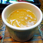 渓山亭 - 蒸し物、湯葉入り豆乳豆腐蒸し フカヒレ餡  (2012/10 訪問)
      