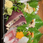 魚～ずまん - 「 刺身７点盛（ハーフ・サイズ）」メニューから好きなネタを選べるのが嬉しい！！