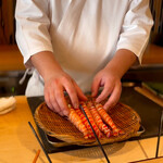 登喜和鮨 - 湯上がり直後の聖籠町天然車海老