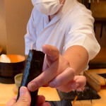 登喜和鮨 - ネギトロ手巻き