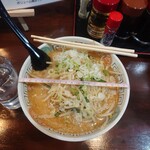 火門拉麺 - もやし味噌ラーメン836円　丼の直径19cm