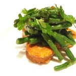 カンテサンス - 自家製カラスミと隠元