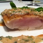 カンテサンス - 浜田のノドグロ　生落花生のソース