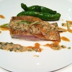 カンテサンス - 浜田のノドグロ　生落花生のソース