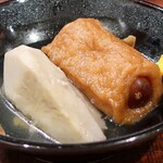 桶家乃隠居 - えび芋、ソーセージ天？