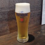炭火焼 みや澤 - プレミアムモルツ生ビール
