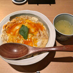 焼鳥 おみ乃 - 親子丼 + スープ